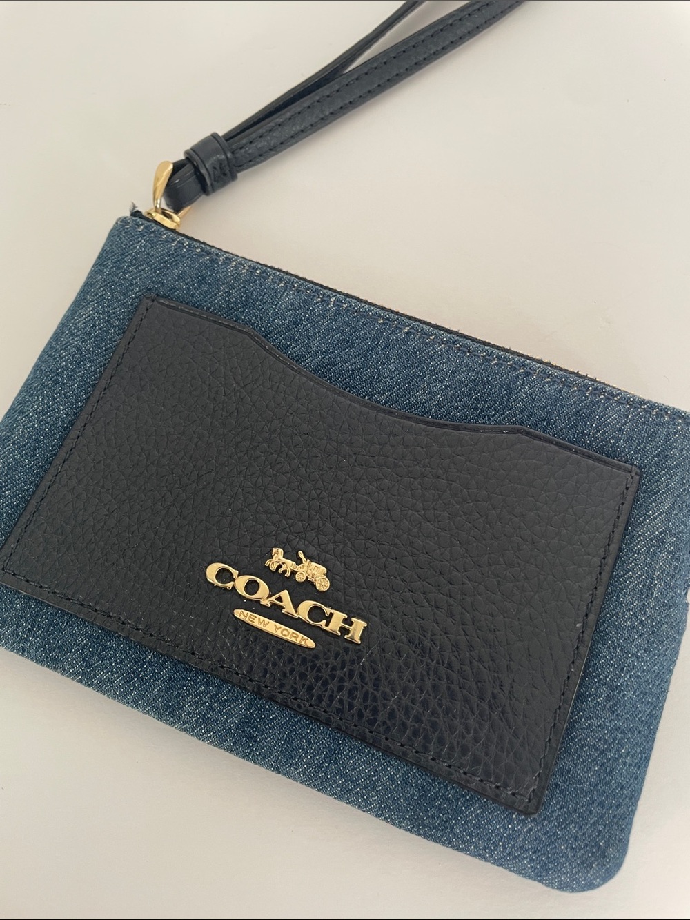 Coach Denim Wristlet - Picture 5 of 9